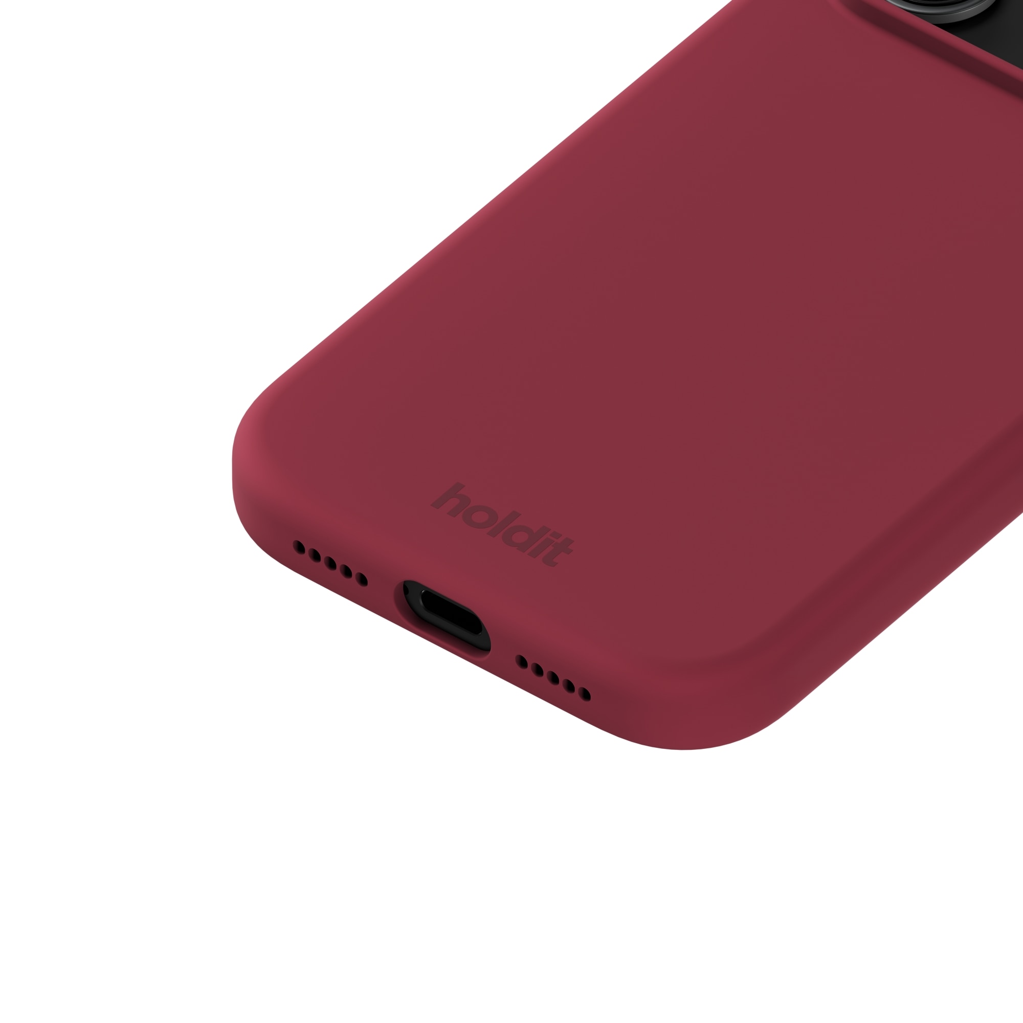 Funda de silicona para iPhone 17 Pro Max Red Velvet