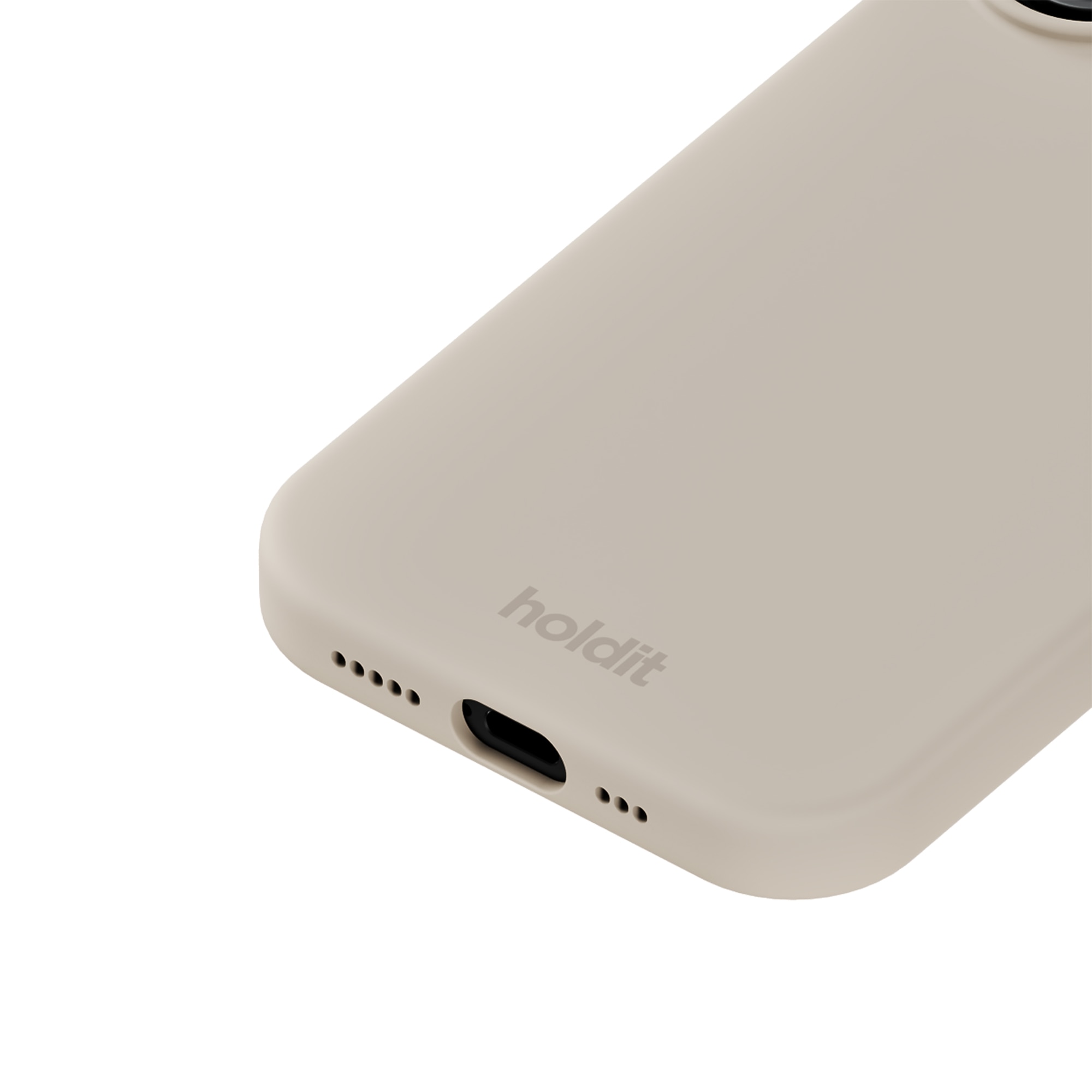 Funda de silicona para iPhone 17 Light Beige