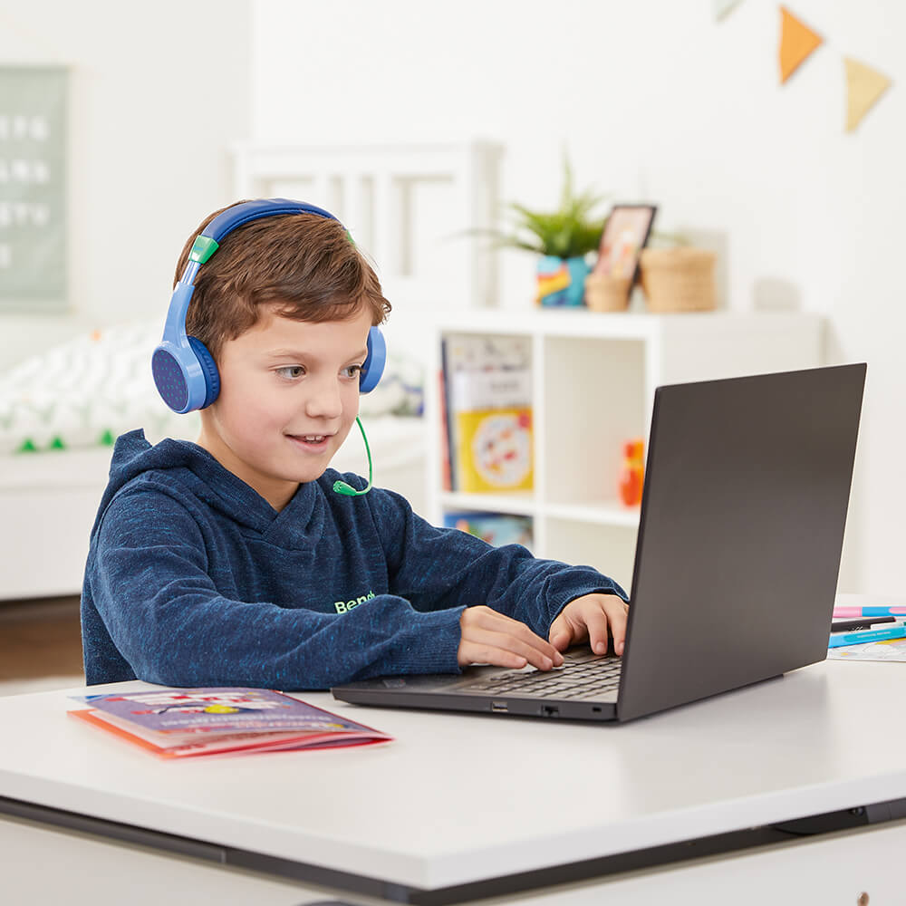 Auriculares inalámbricos Teens Guard On-Ear para niños, azul