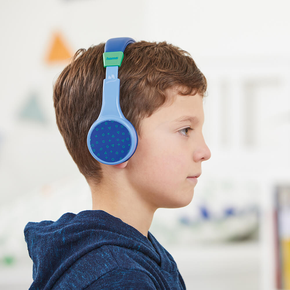 Auriculares inalámbricos Teens Guard On-Ear para niños, azul