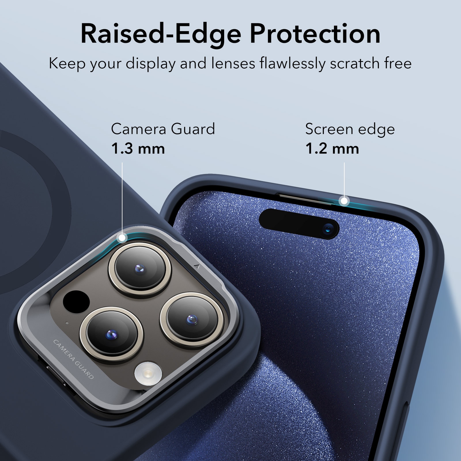 Funda Cloud Kickstand HaloLock MagSafe iPhone 15 Pro Dark Blue