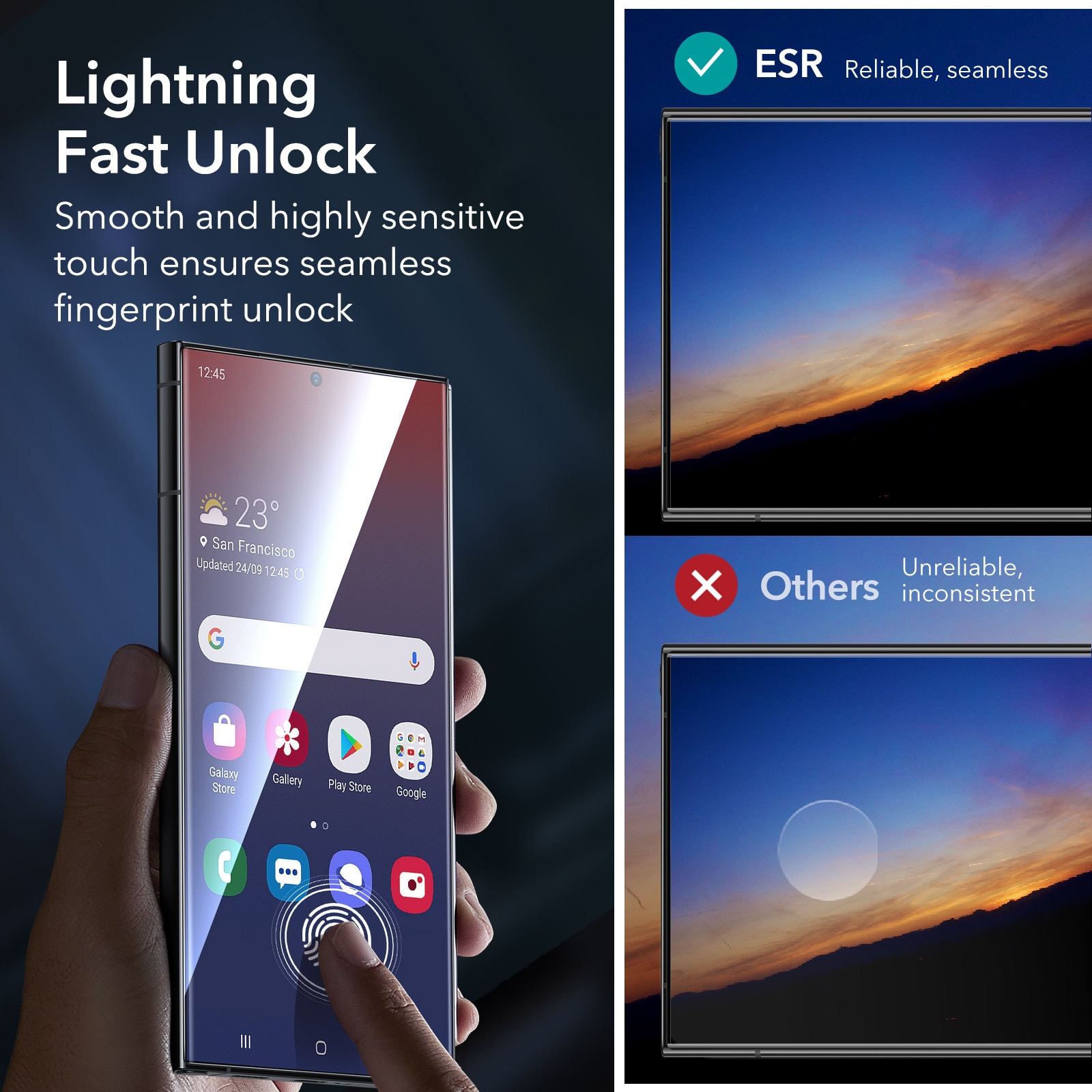 ESR Tempered-Glass Screen Protector Samsung Galaxy S24 Ultra - Comprar  online