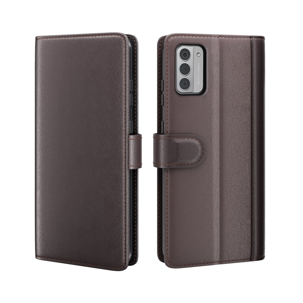 Funda de cuero genuino Nokia G42, marrón