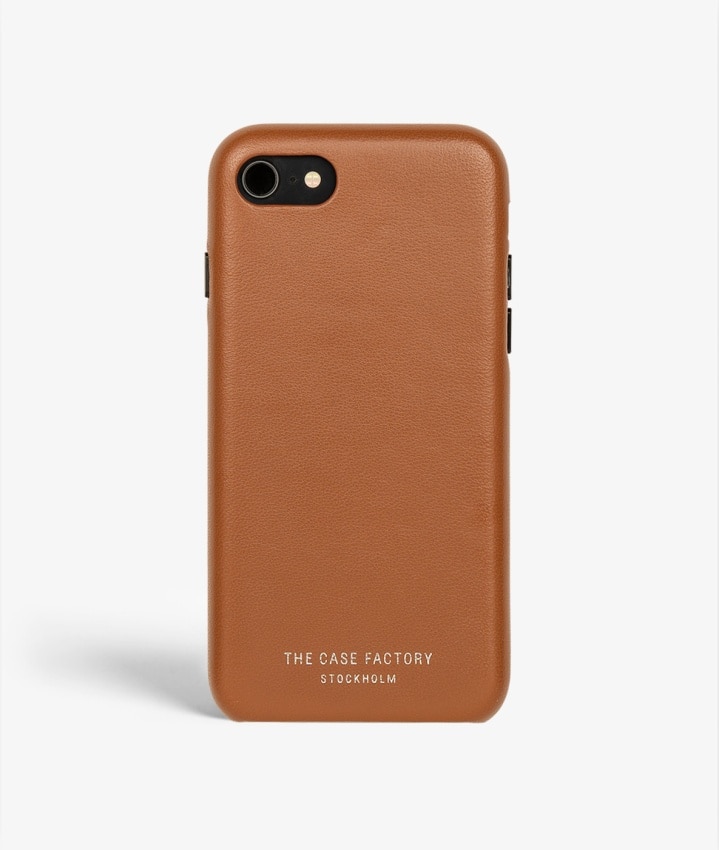 S.C iPhone SE 2020 Wrapped Egdes Nappa Cognac