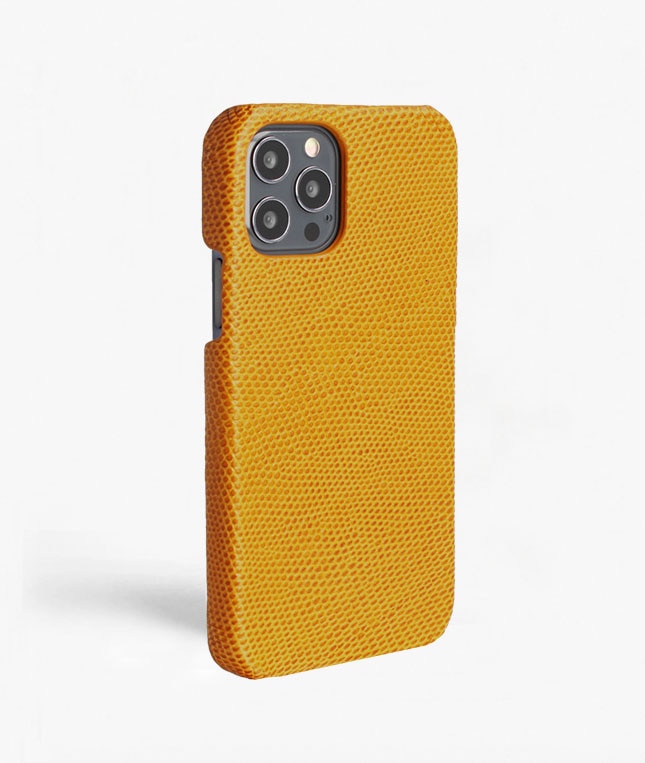 Funda iPhone 12/iPhone 12 Pro Lizard Amarillo