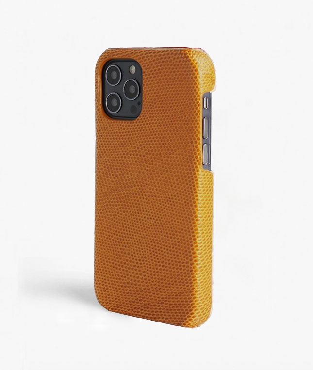 Funda iPhone 12/iPhone 12 Pro Lizard Amarillo