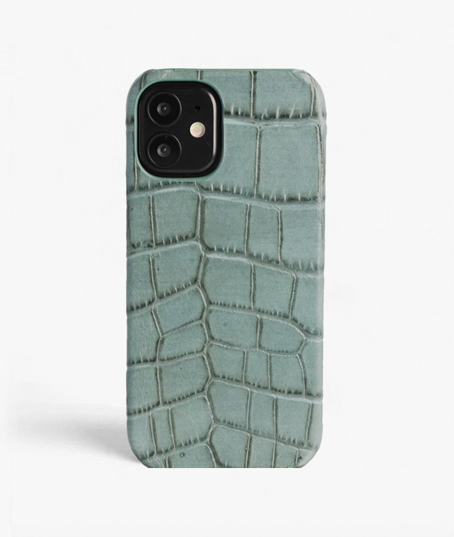 Funda iPhone 12 Mini Croco Teal
