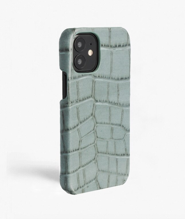 Funda iPhone 12 Mini Croco Teal