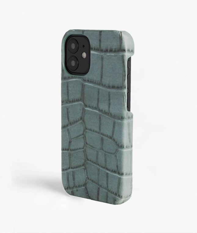 Funda iPhone 12 Mini Croco Teal