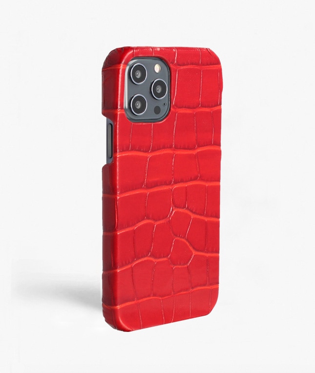 Funda iPhone 12 Pro Max Croco Rojo