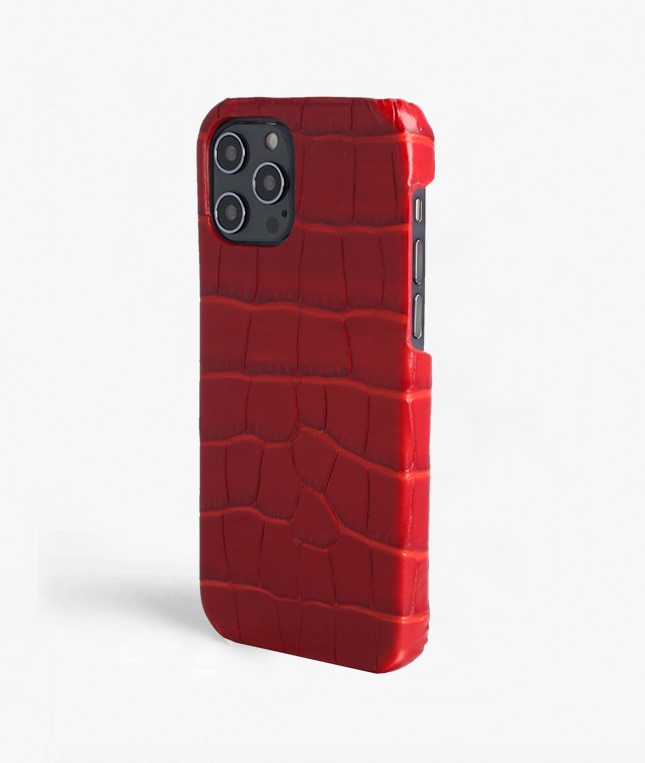 Funda iPhone 12 Pro Max Croco Rojo