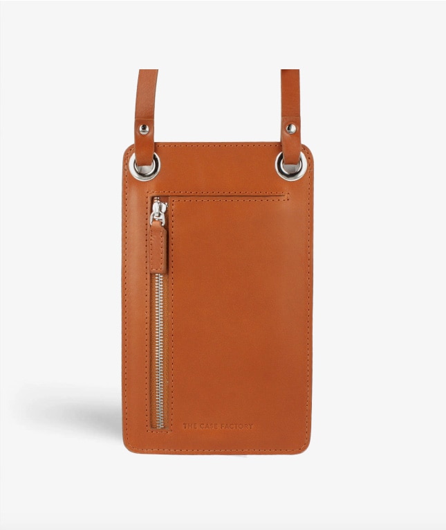 Smart Crossbody Bolsa Vegetable Tanned Snake Marrón