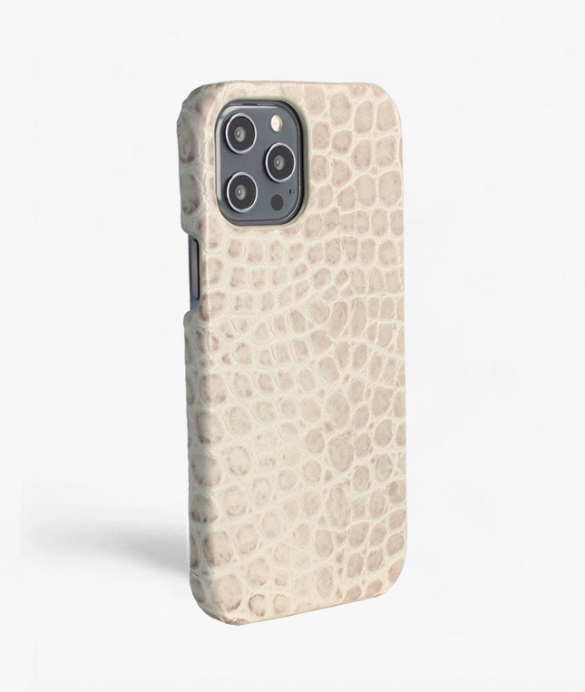 Funda iPhone 12 Pro Max Croco Grey