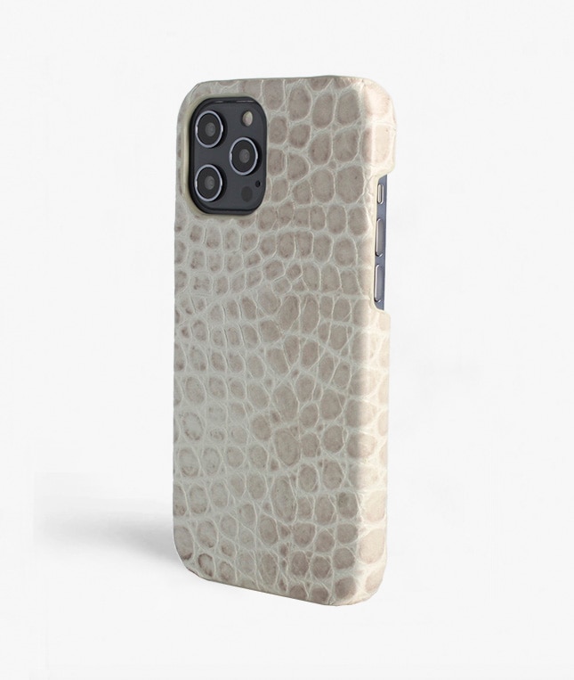 Funda iPhone 12 Pro Max Croco Grey