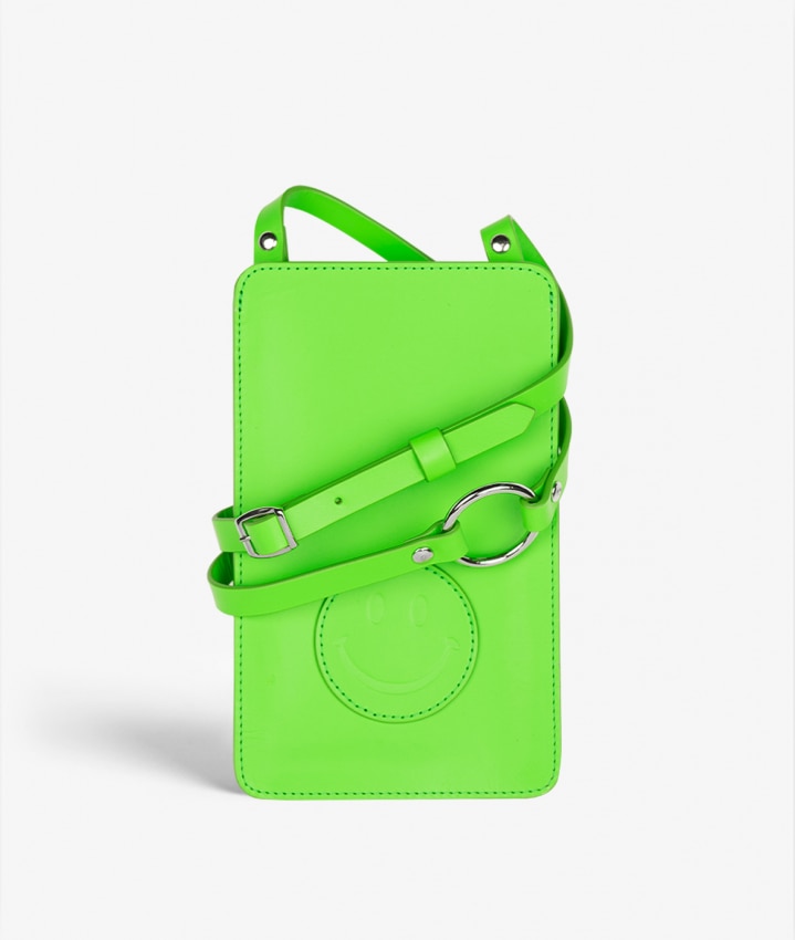 Smart Crossbody Bolsa Vegetable Tanned Smiley Verde