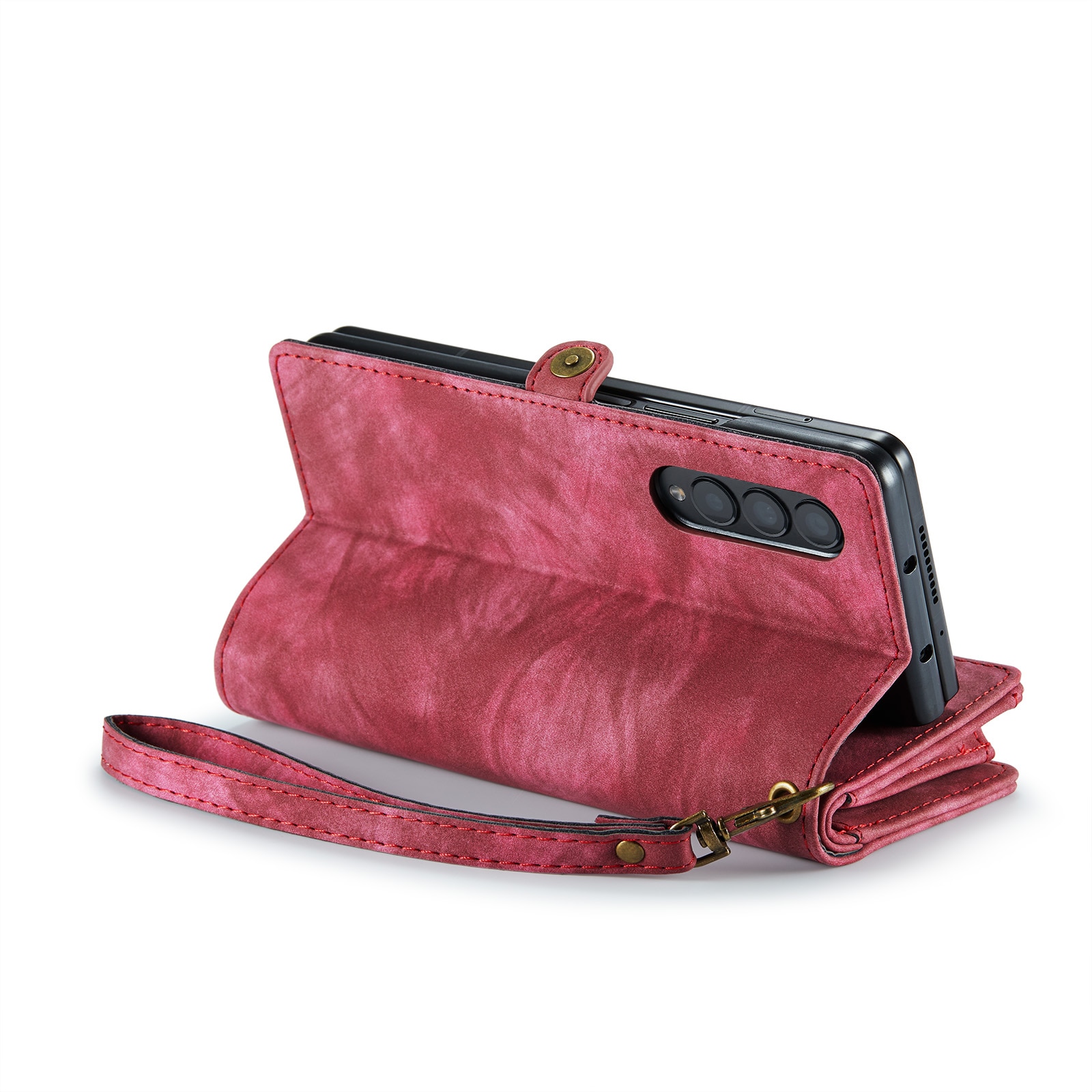 Cartera Multi-Slot Samsung Galaxy Z Fold 4 Rojo