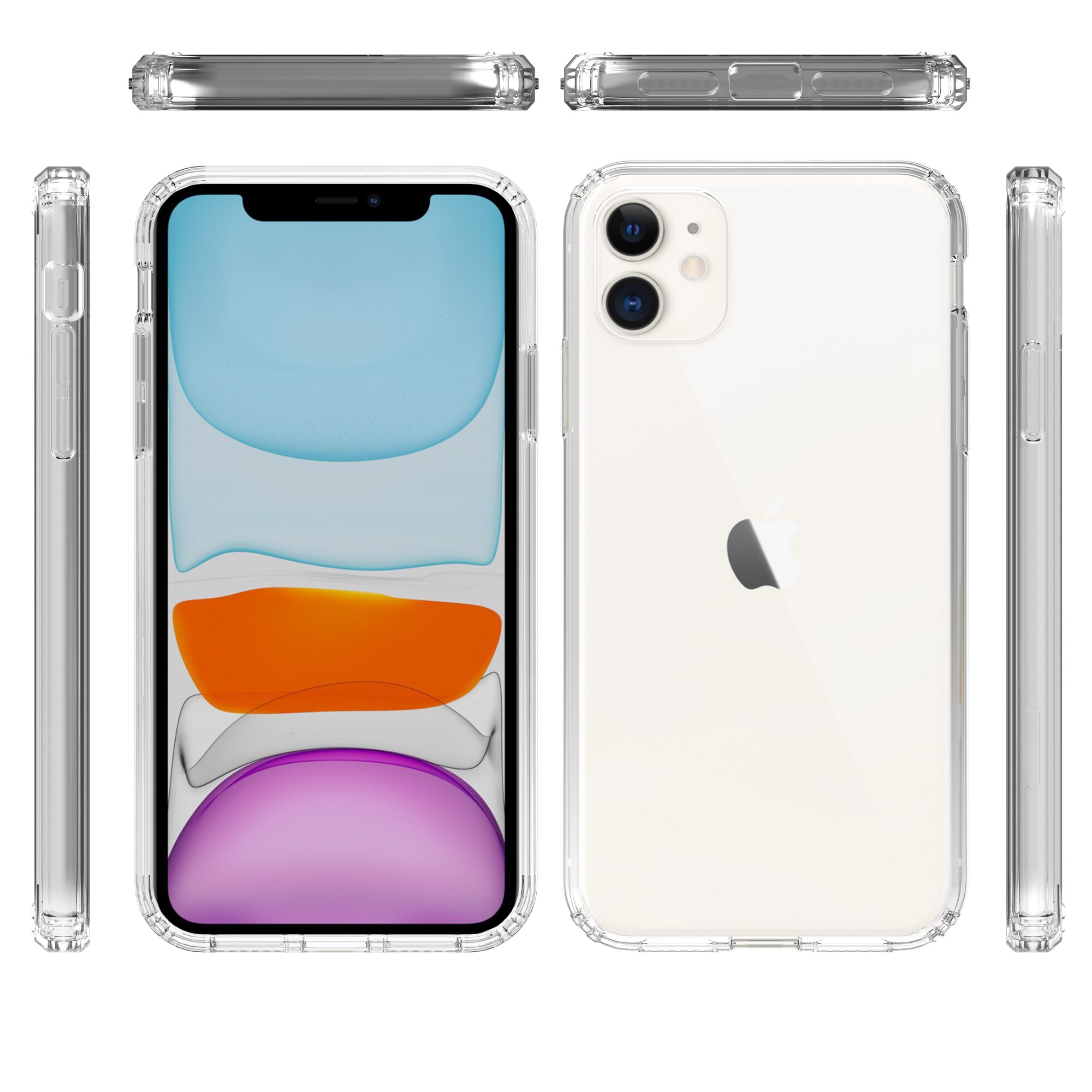 Funda híbrida para iPhone 11 Transparente