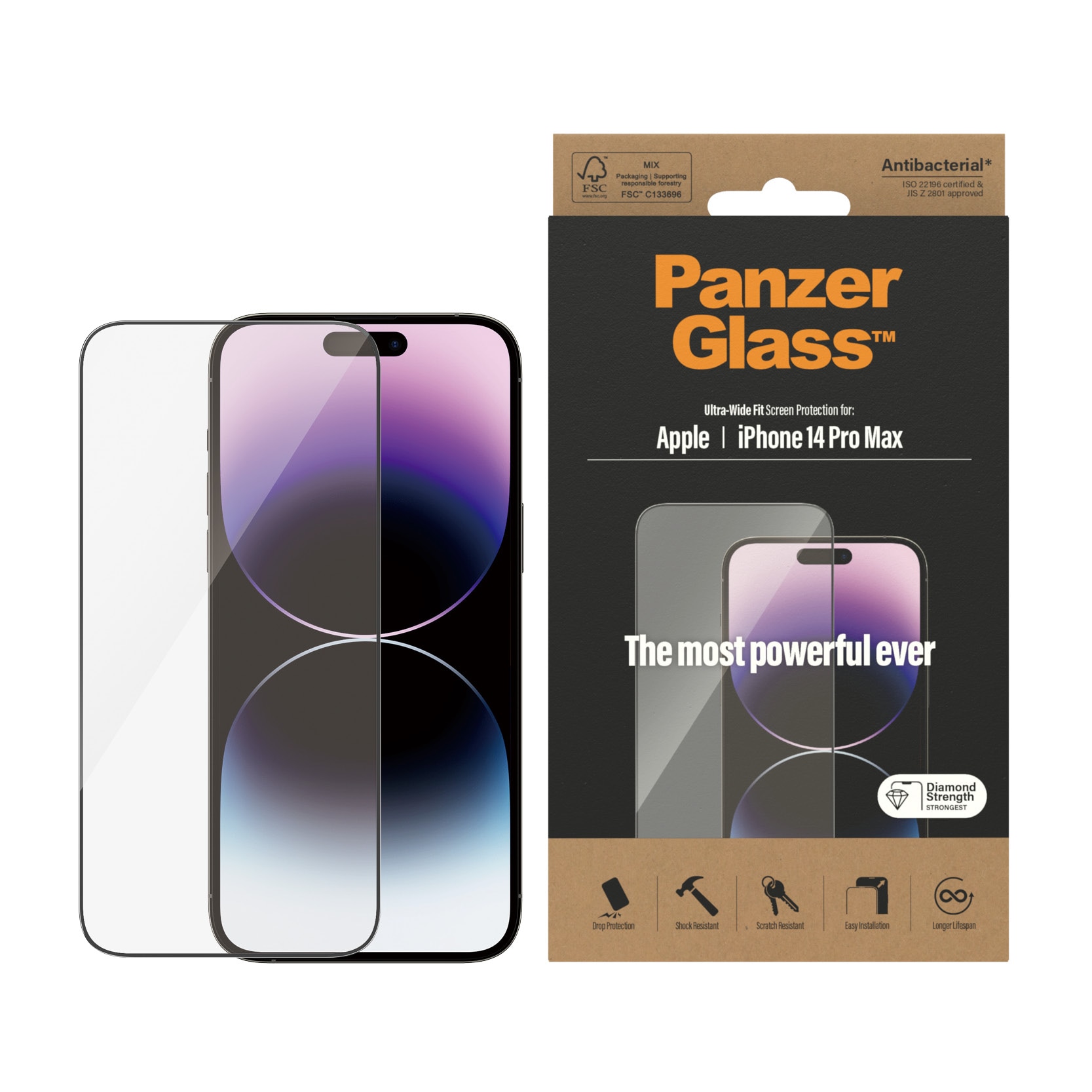 iPhone 14 Pro Max Screen Protector Ultra Wide Fit
