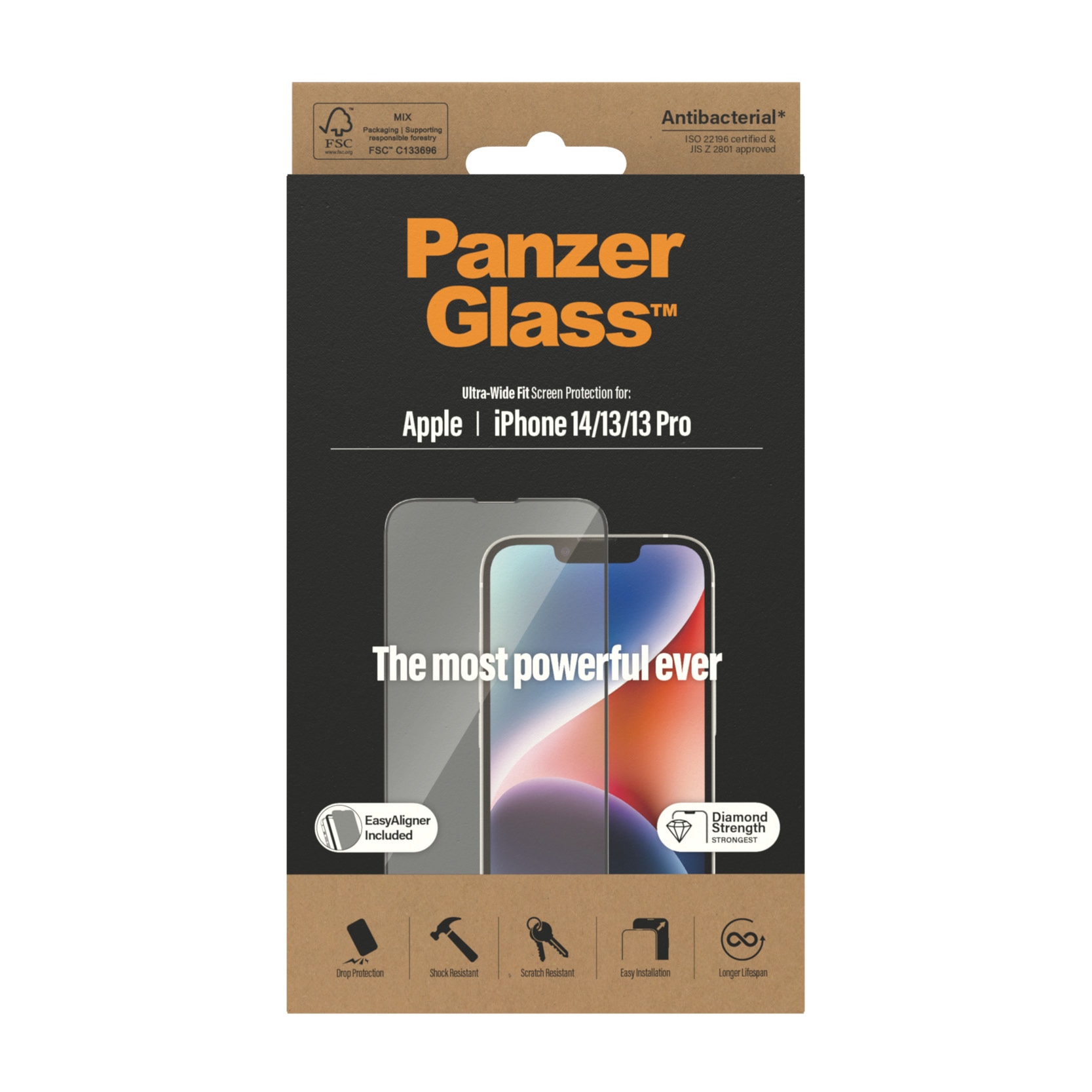 iPhone 16e Screen Protector (with EasyAligner) Ultra Wide Fit