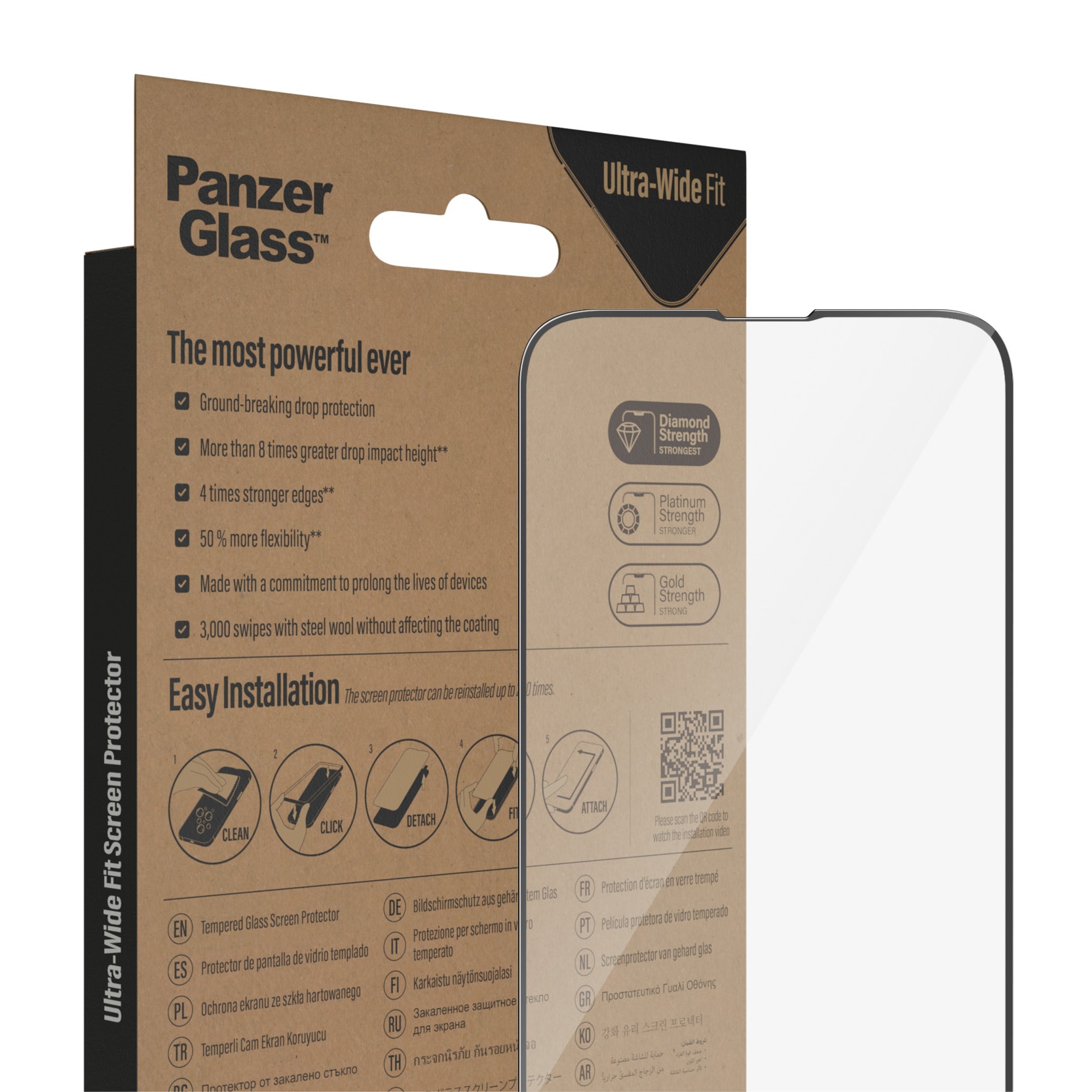 iPhone 16e Screen Protector (with EasyAligner) Ultra Wide Fit