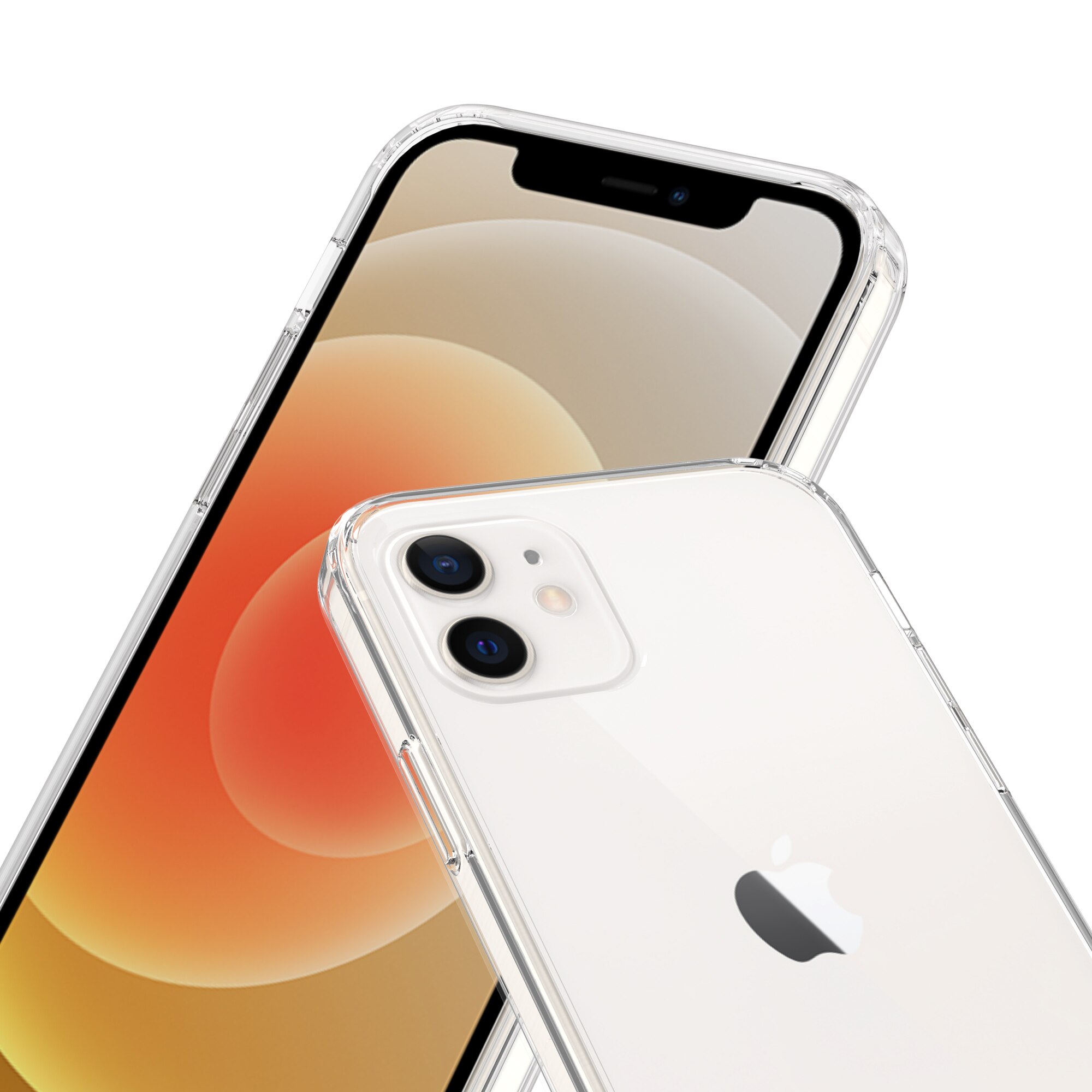 Funda híbrida para iPhone 12/iPhone 12 Pro Transparente