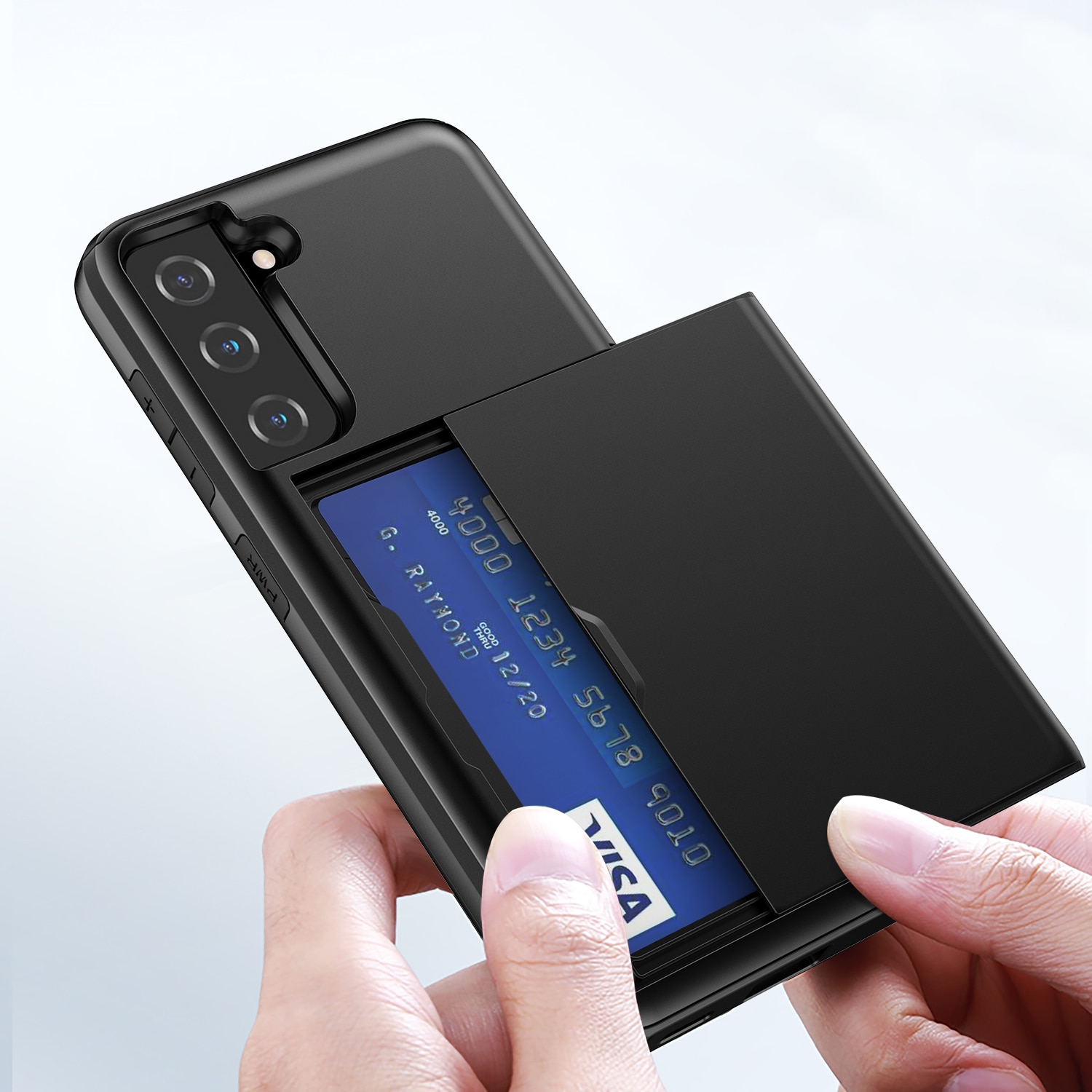 Funda con ranura para tarjetas Samsung Galaxy S21 FE Negro