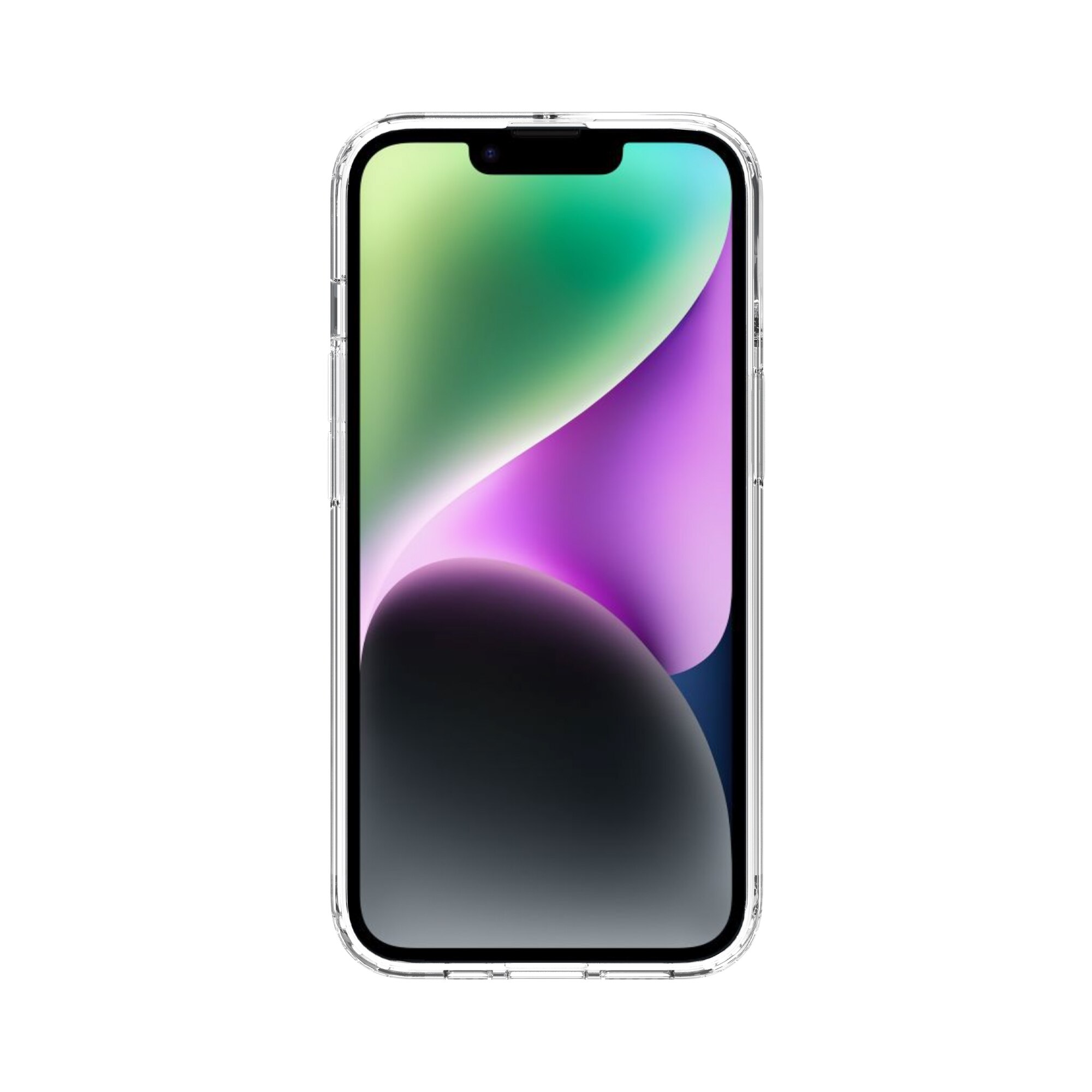 Funda híbrida para iPhone 14 Transparente