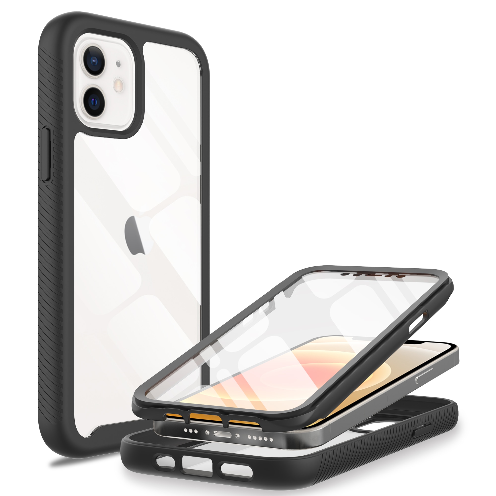 Funda Full Protection iPhone 12/iPhone 12 Pro Negro