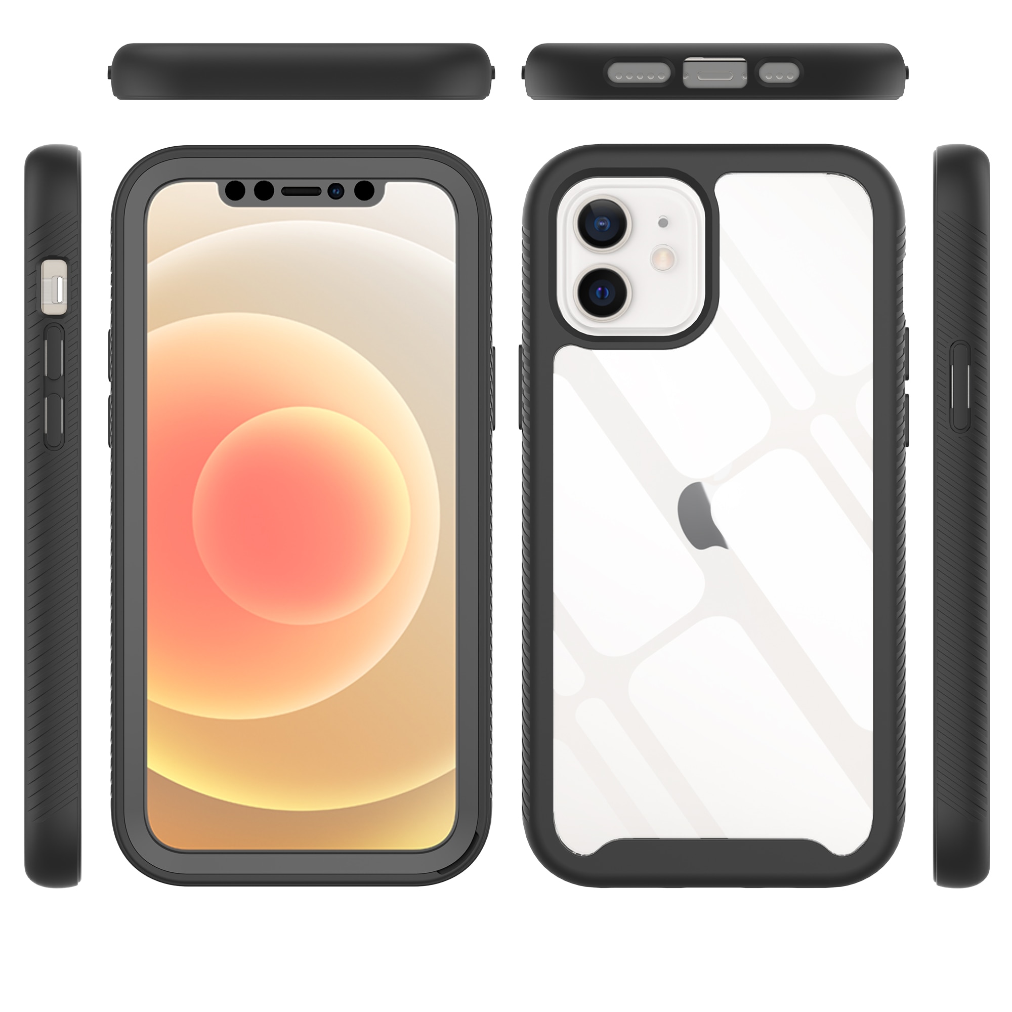 Funda Full Protection iPhone 12/iPhone 12 Pro Negro