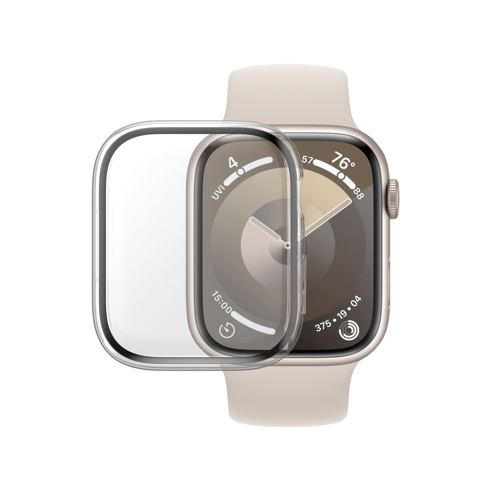 Full Body D3O Funda Apple Watch 45mm Series 8 transparente