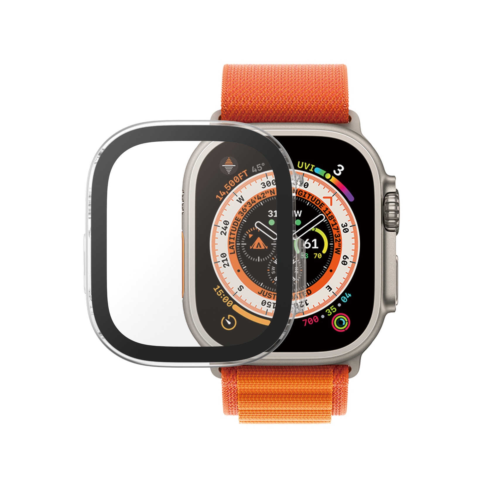 Full Body D3O Funda Apple Watch Ultra 49mm 1st Gen Transparente