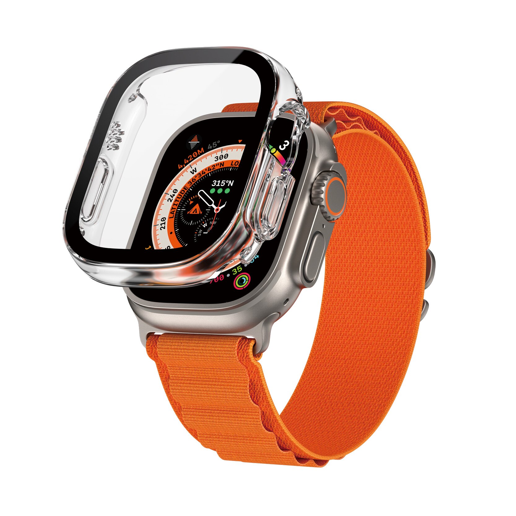 Full Body D3O Funda Apple Watch Ultra 49mm 1st Gen Transparente