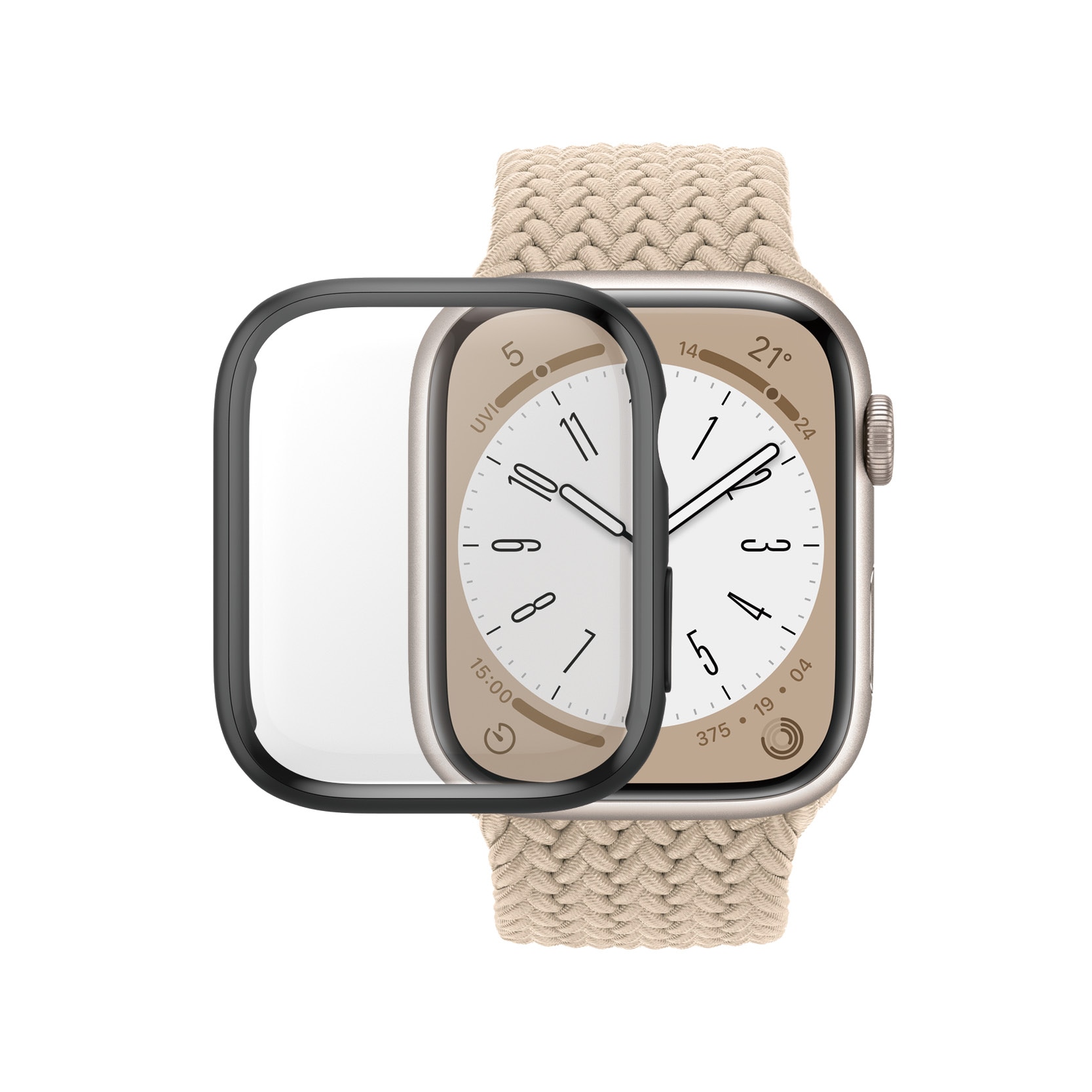 Full Body D3O Funda Apple Watch Series 9 45mm Negro