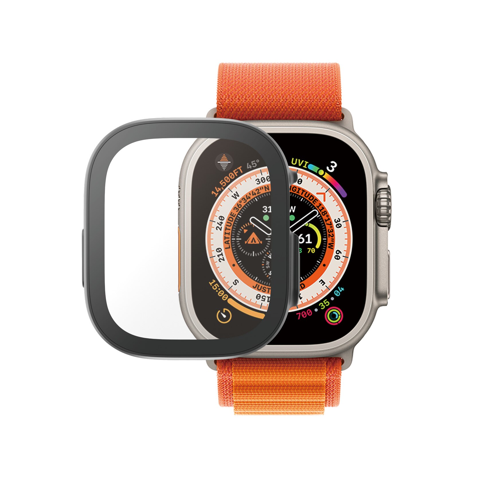 Full Body D3O Funda Apple Watch Ultra 49mm 1st Gen Negro