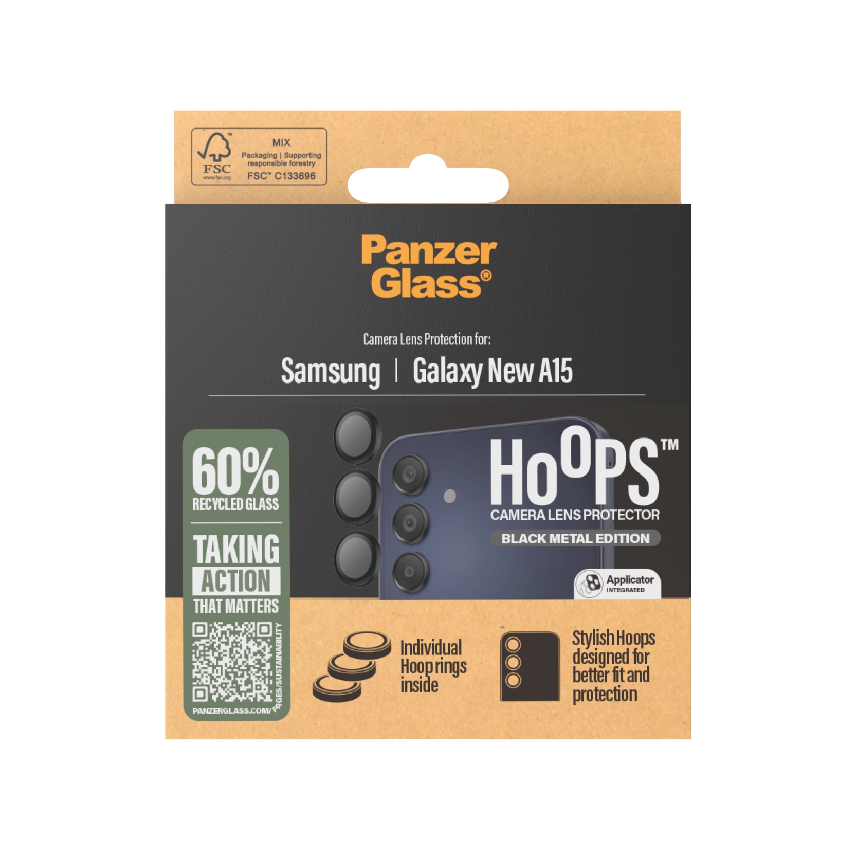 Samsung Galaxy A16 Hoops Camera Lens Protector Negro