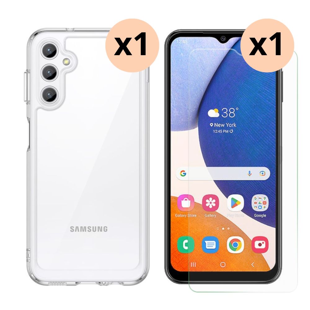 Kit para Samsung Galaxy A14: Funda y protector de pantalla