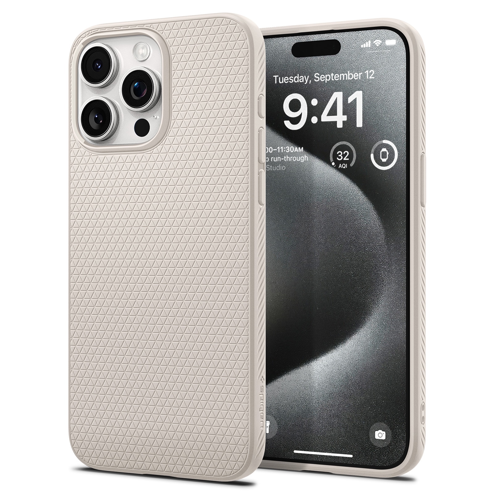 Funda Liquid Air iPhone 15 Pro Natural Titanium