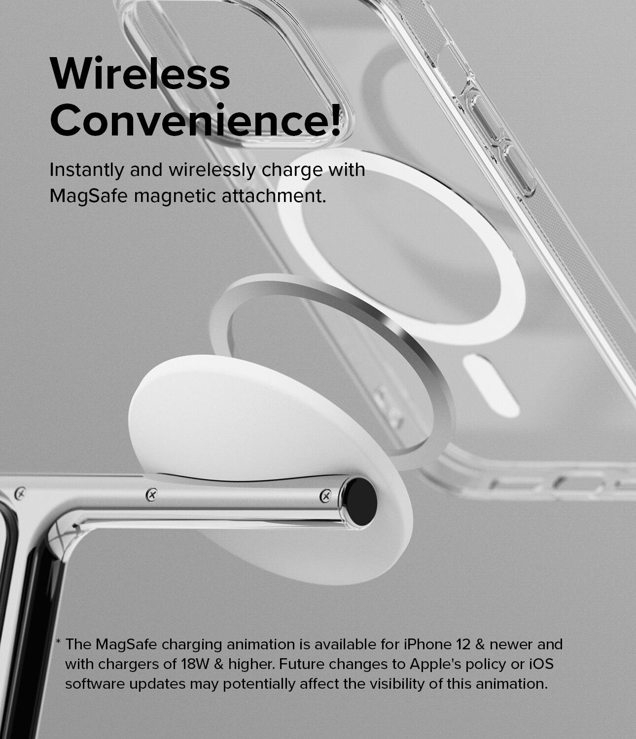3-in-1 Wireless Charger Stand, blanco