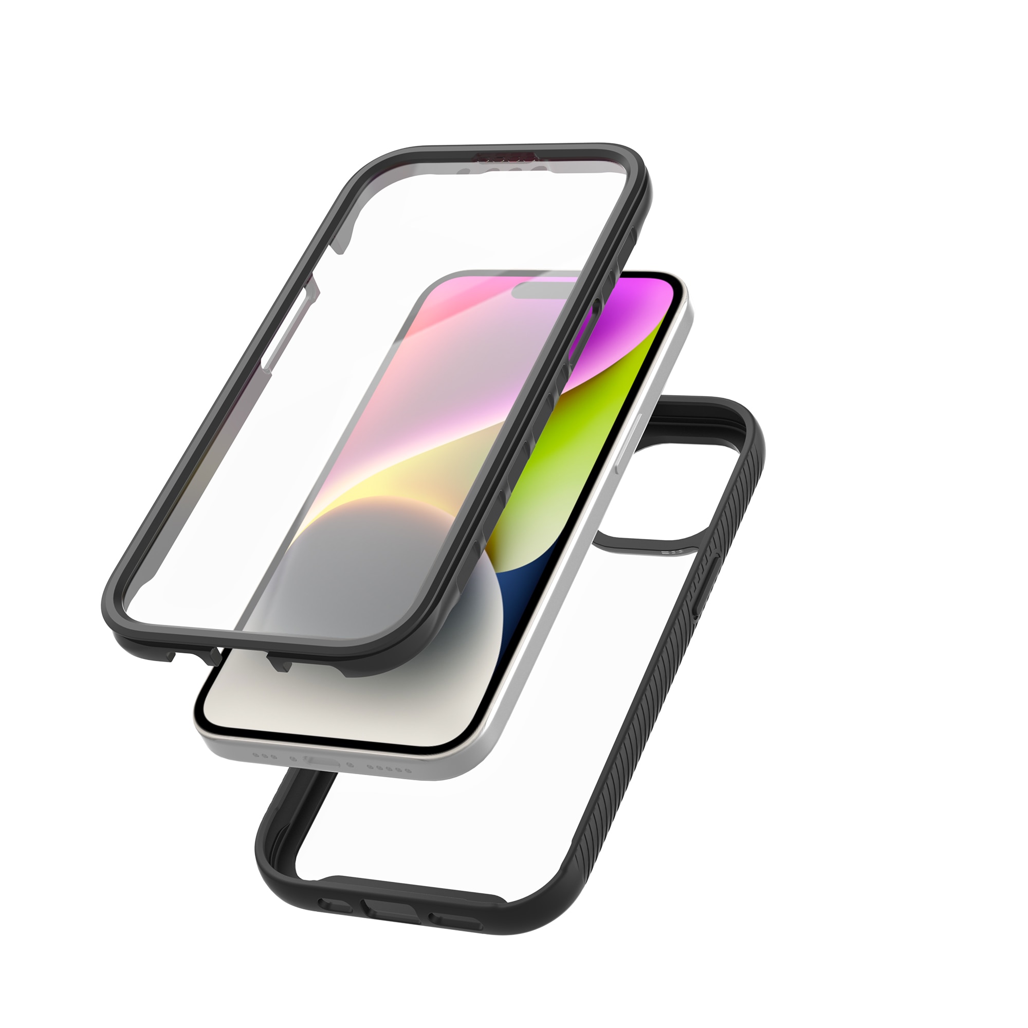 Funda Full Protection iPhone 15 Plus Negro