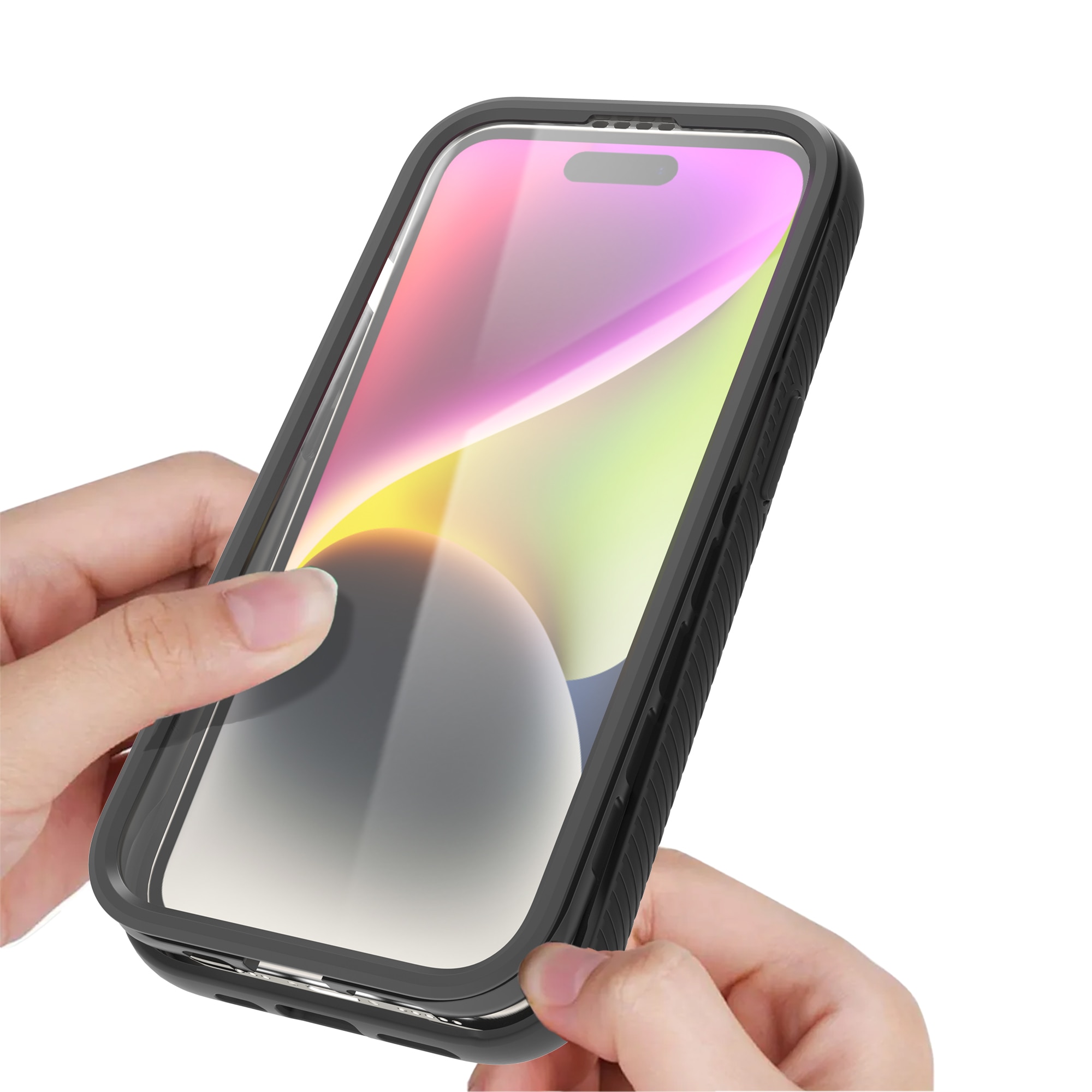 Funda Full Protection iPhone 15 Plus Negro