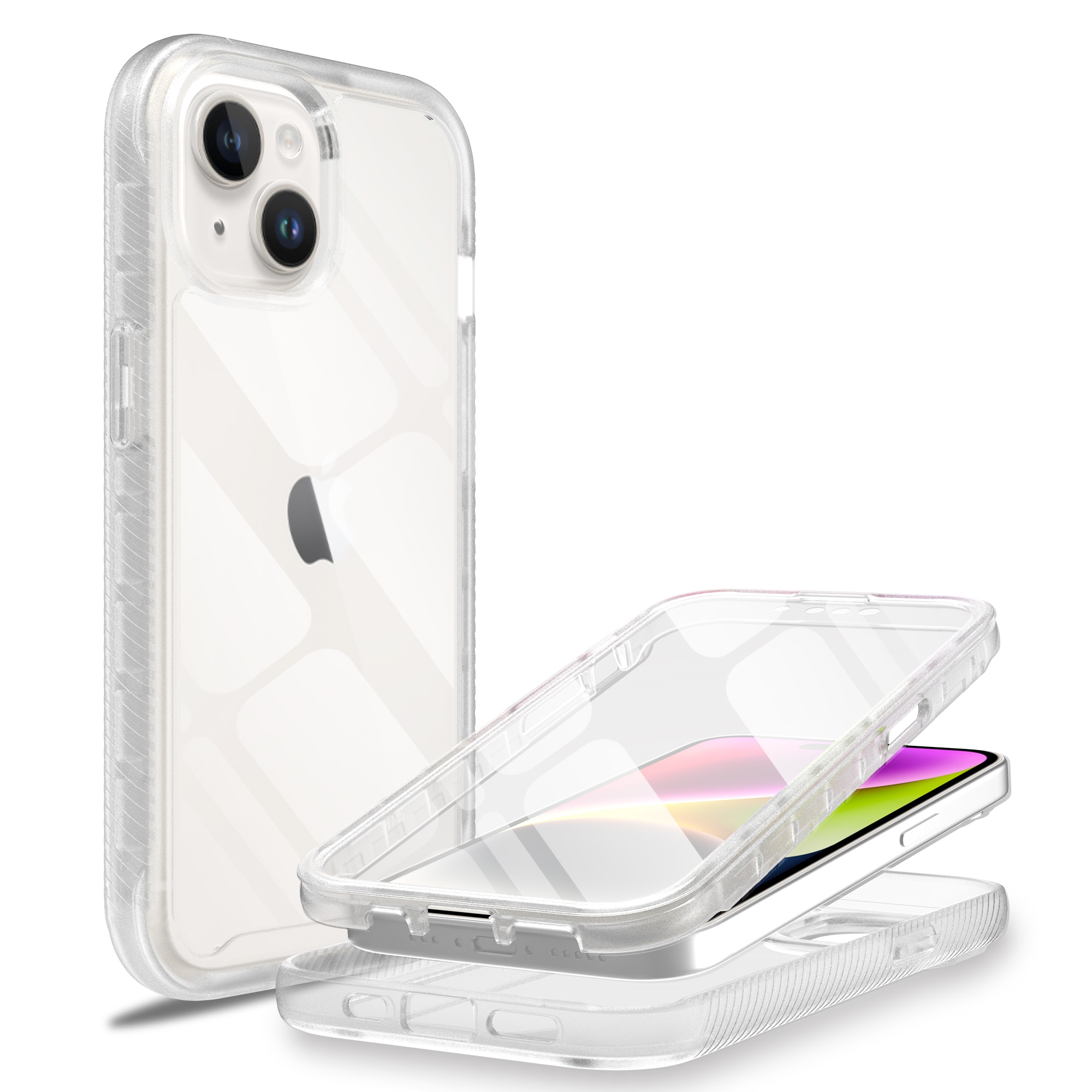 Funda Full Protection iPhone 15 Plus Transparente