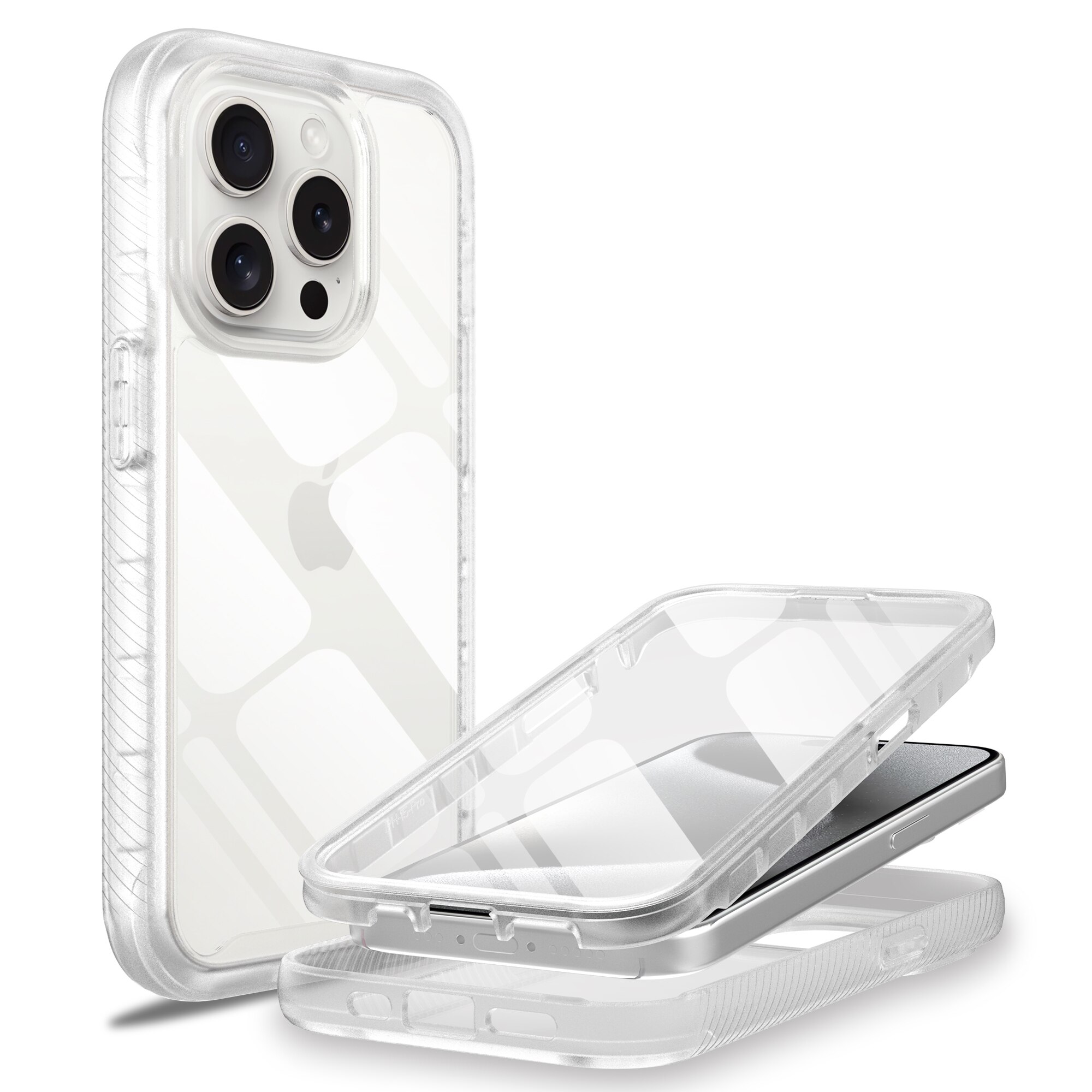 Funda Full Protection iPhone 15 Pro Max Transparente