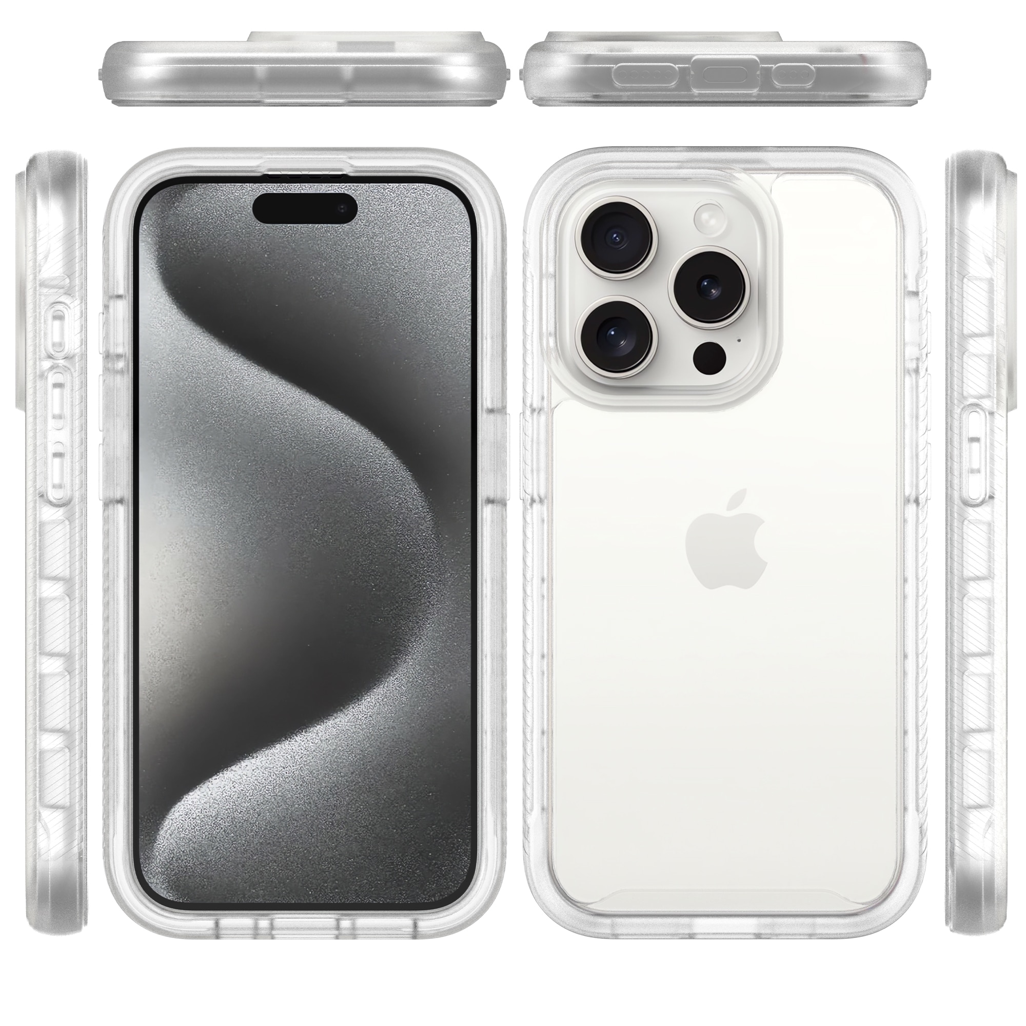 Funda Full Protection iPhone 15 Pro Max Transparente