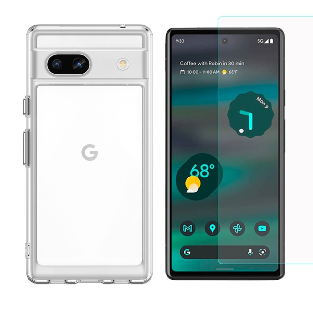 Kit para Google Pixel 7a: Funda y protector de pantalla