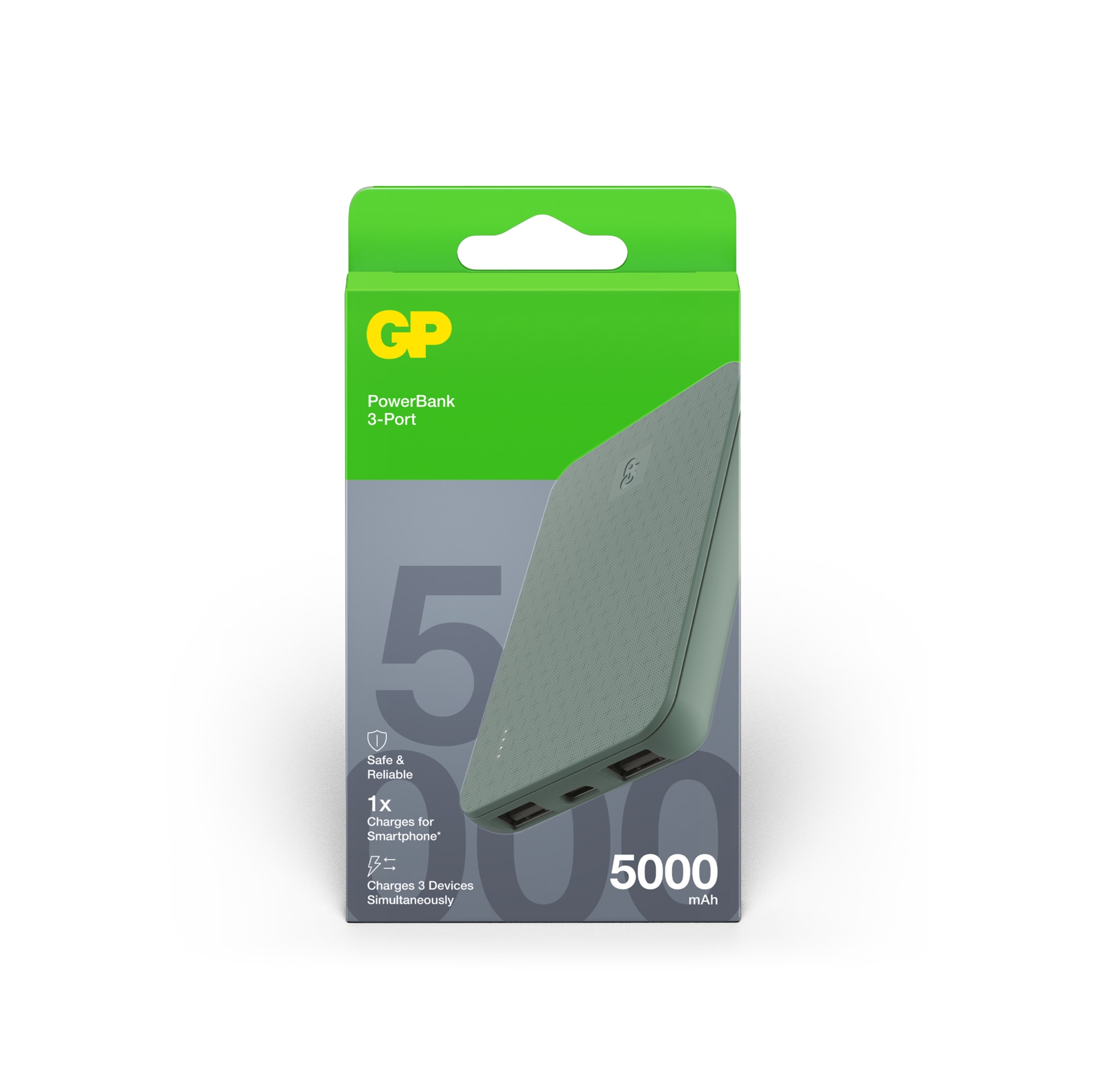 Powerbank Plus 5000mAh Gris