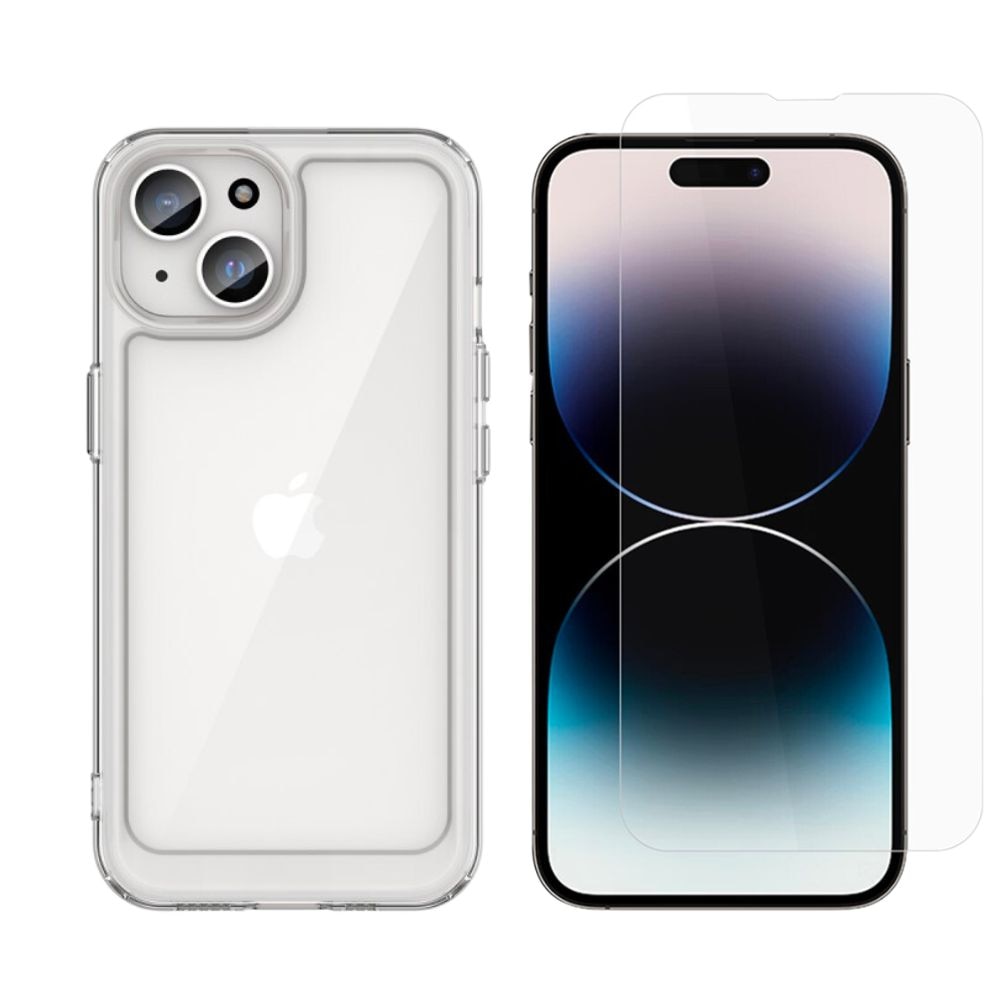 Kit para iPhone 15 Plus: Funda y protector de pantalla