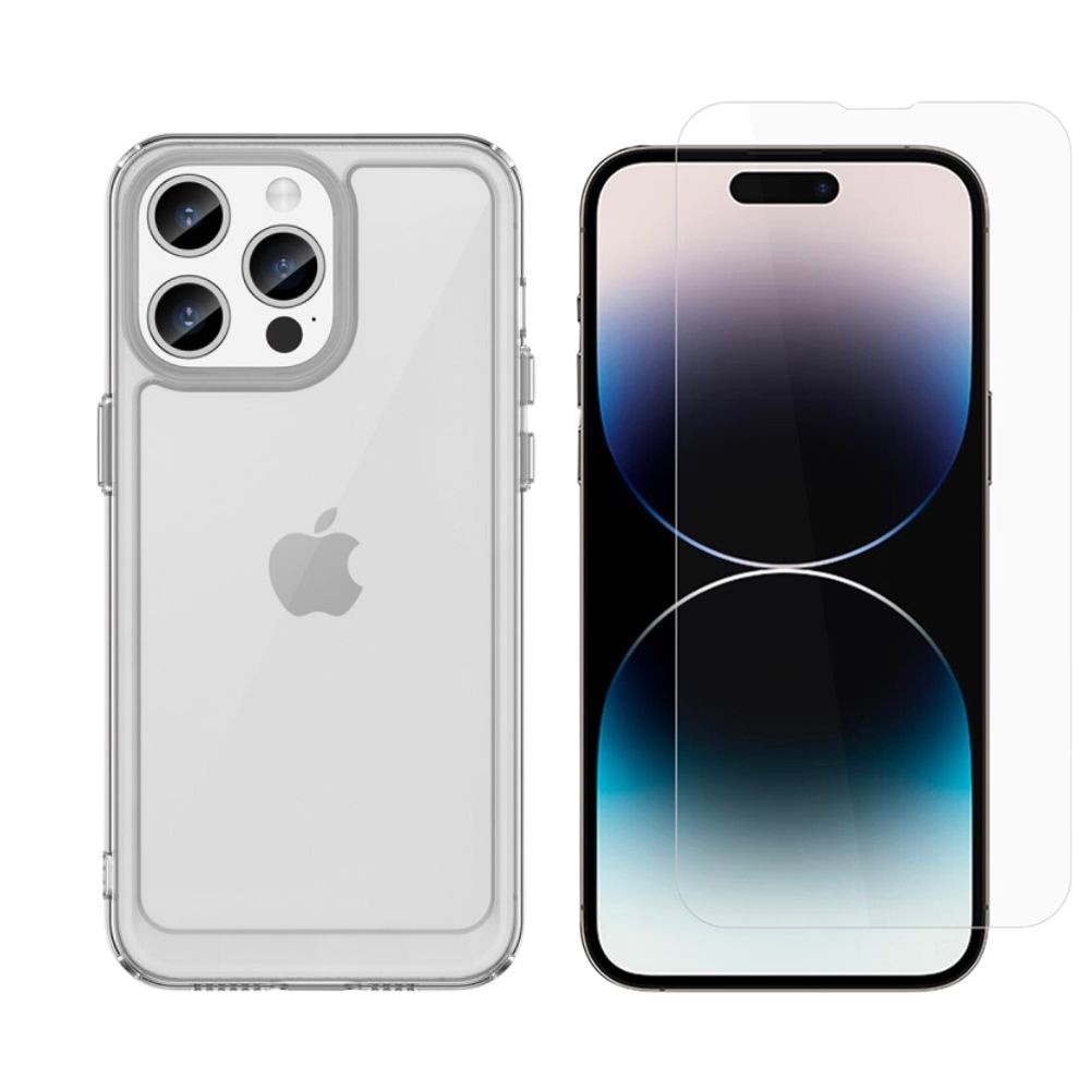 Kit para iPhone 15 Pro Max: Funda y protector de pantalla