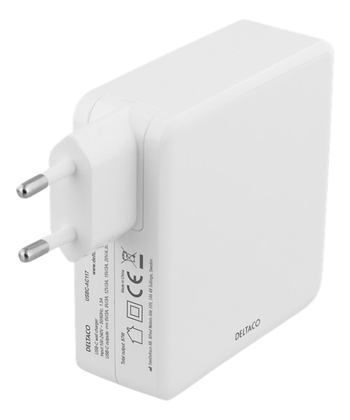 Adaptador de corriente USB-C de 87 W Blanco