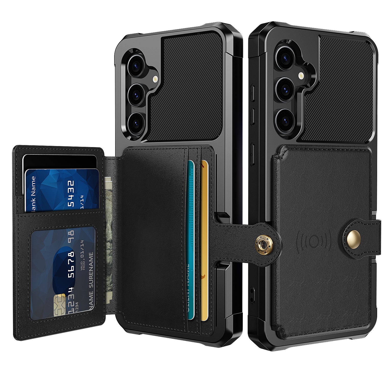 Funda con tarjetero Tough Multi-slot Samsung Galaxy S23 FE Negro