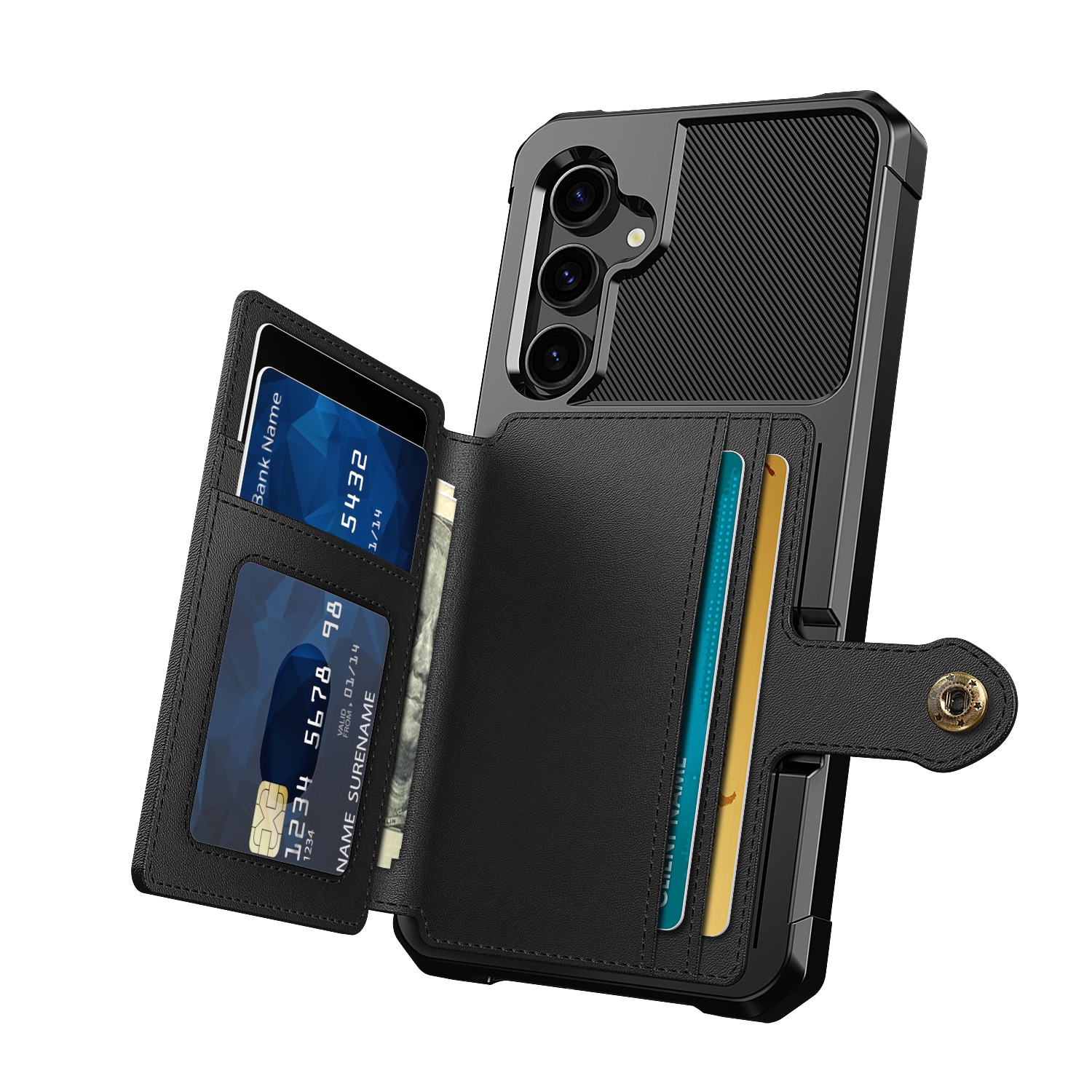 Funda con tarjetero Tough Multi-slot Samsung Galaxy S23 FE Negro